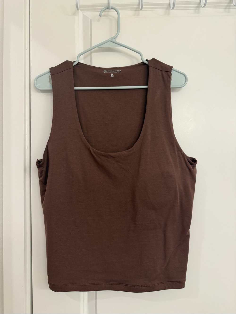 Abercrombie & Fitch Bra Free Brown Scoop Neck Tank Top